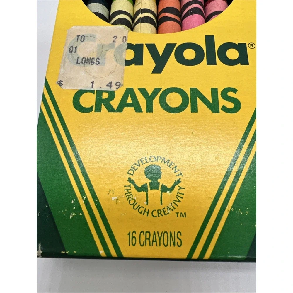Vintage‎ 1988 Crayola Crayons 16 CT Binney & Smith Different Brilliant Colors